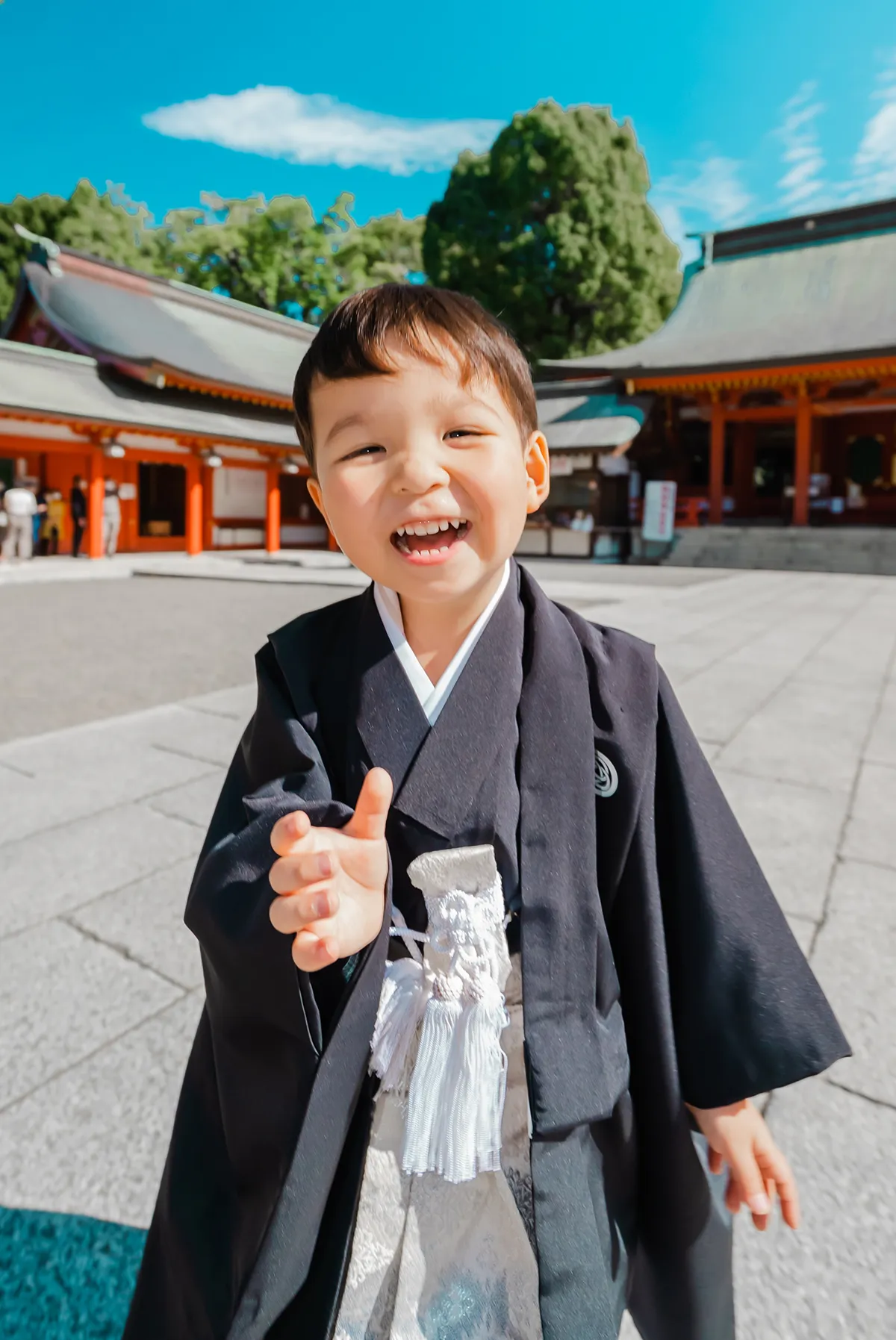 藤崎宮にて七五三撮影